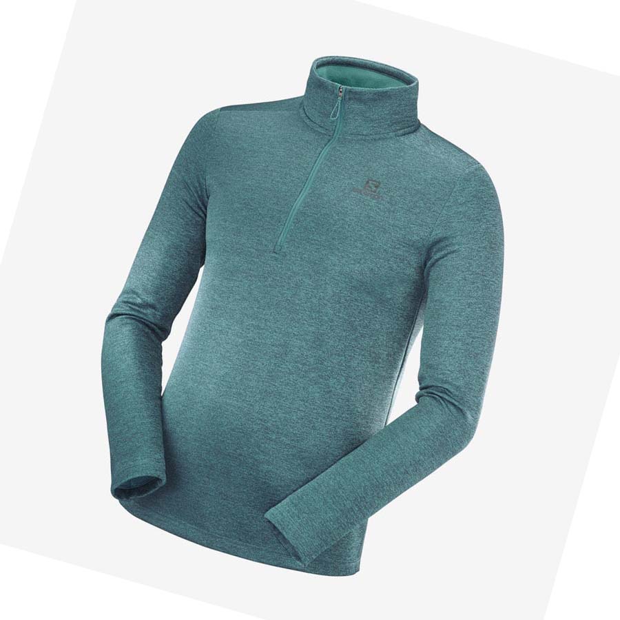 Sudadera Con Capucha Salomon ESSENTIAL LIGHTWARM SEAMLESS Hombre Verdes | MX 3208HAP